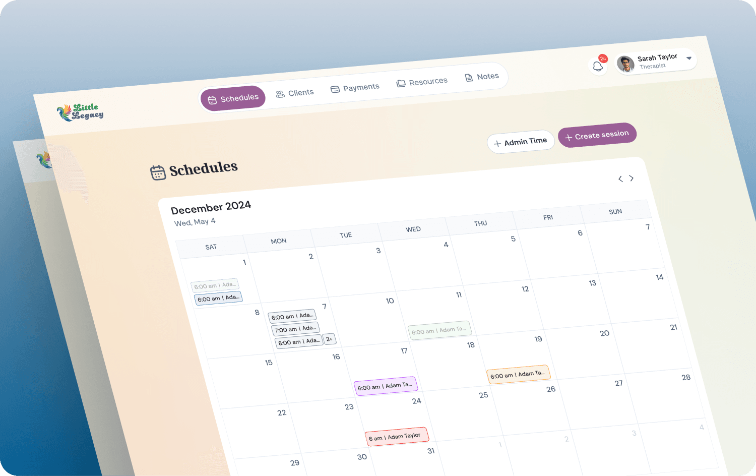 Therapist Dashboard